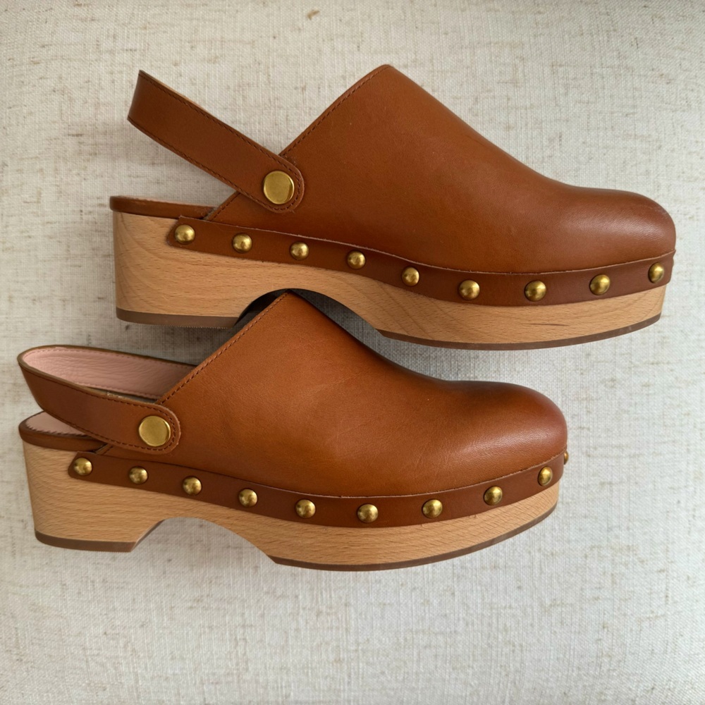 J.Crew clogs - leather, convertible - size 5